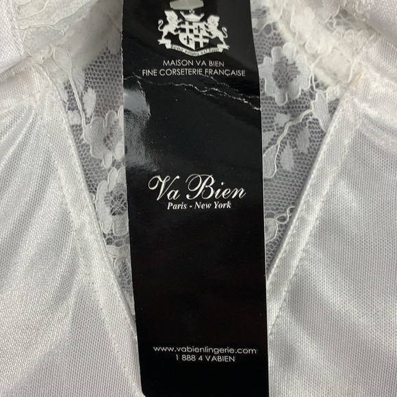 Va Bien white plunge bustier size 36D - Picture 4 of 7